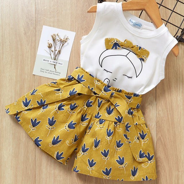 Affordable Trendy Kids' Girls T-Shirt and Shorts Set | TrendyAffordables - TrendyAffordables - 0