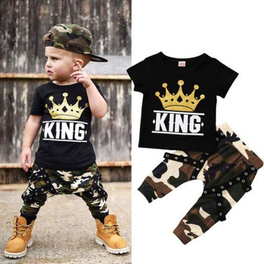 Boys' Camo 2-Piece Summer Suit | TrendyAffordables - TrendyAffordables - 0