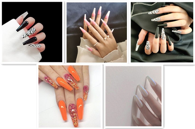 Chic Long Ballet Nails - TrendyAffordables Flat & Pointed Tips - TrendyAffordables - 0