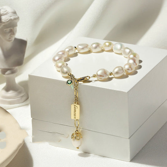 Chic Pearl Bracelet with Zircon Elegance | Women's Luxury Jewelry - TrendyAffordables - TrendyAffordables - 0