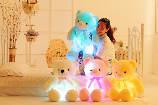 Colorful LED Teddy Bear - Fun & Soft Toy for Kids - TrendyAffordables - 0
