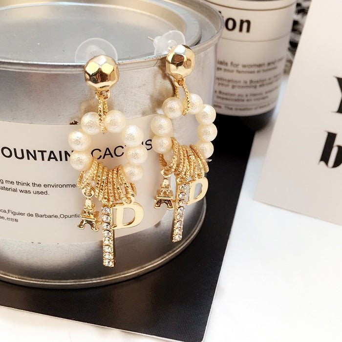 Elegant Pearl D-Shaped Women's Earrings | TrendyAffordables - TrendyAffordables - 0