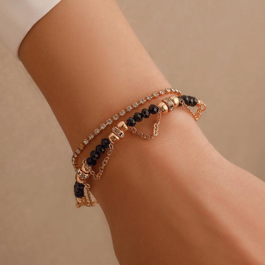 Ethnic Style Beaded Diamond Tassel Bracelet | TrendyAffordables - TrendyAffordables - 0
