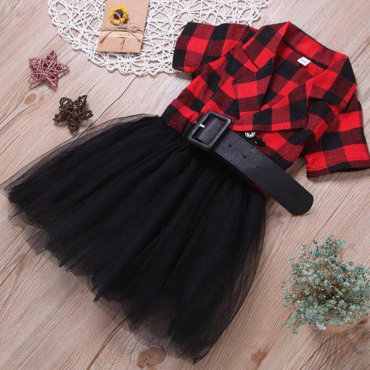 Girls' Elegant Red Cotton Dress | TrendyAffordables - TrendyAffordables - 0