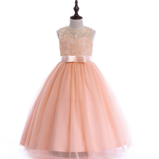 Girls Lace Pettiskirt Wedding Dress | TrendyAffordables - TrendyAffordables - 0