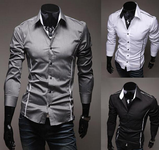 High-Quality Cotton Slim Men's Shirt | TrendyAffordables - TrendyAffordables - 0