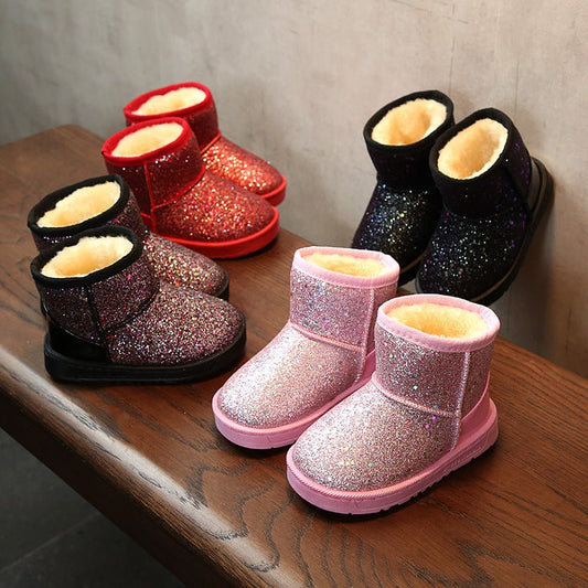 Kids' Sequin Snow Boots - TrendyAffordables - TrendyAffordables - 0