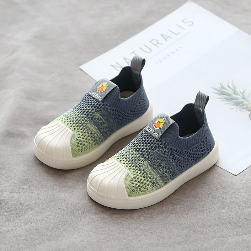 Kids' Trendy Shell-Toe Woven Sneakers - TrendyAffordables - TrendyAffordables - 0