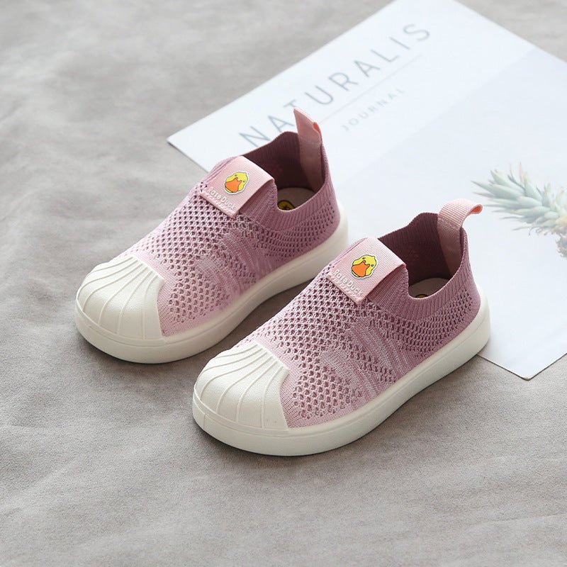 Kids' Trendy Shell-Toe Woven Sneakers - TrendyAffordables - TrendyAffordables - 0