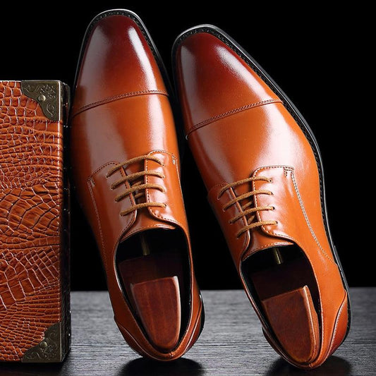 Men's British Style Business Formal Shoes | TrendyAffordables - TrendyAffordables - 0