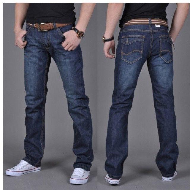 Men's Denim Long Pants Trendy Men's Denim Straight-Leg Pants - TrendyAffordables - 0