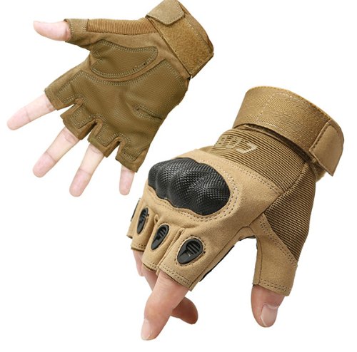 Men's Tactical Half Finger Military Gloves | Durable Rubber Knuckle Protection - TrendyAffordables - TrendyAffordables - 0