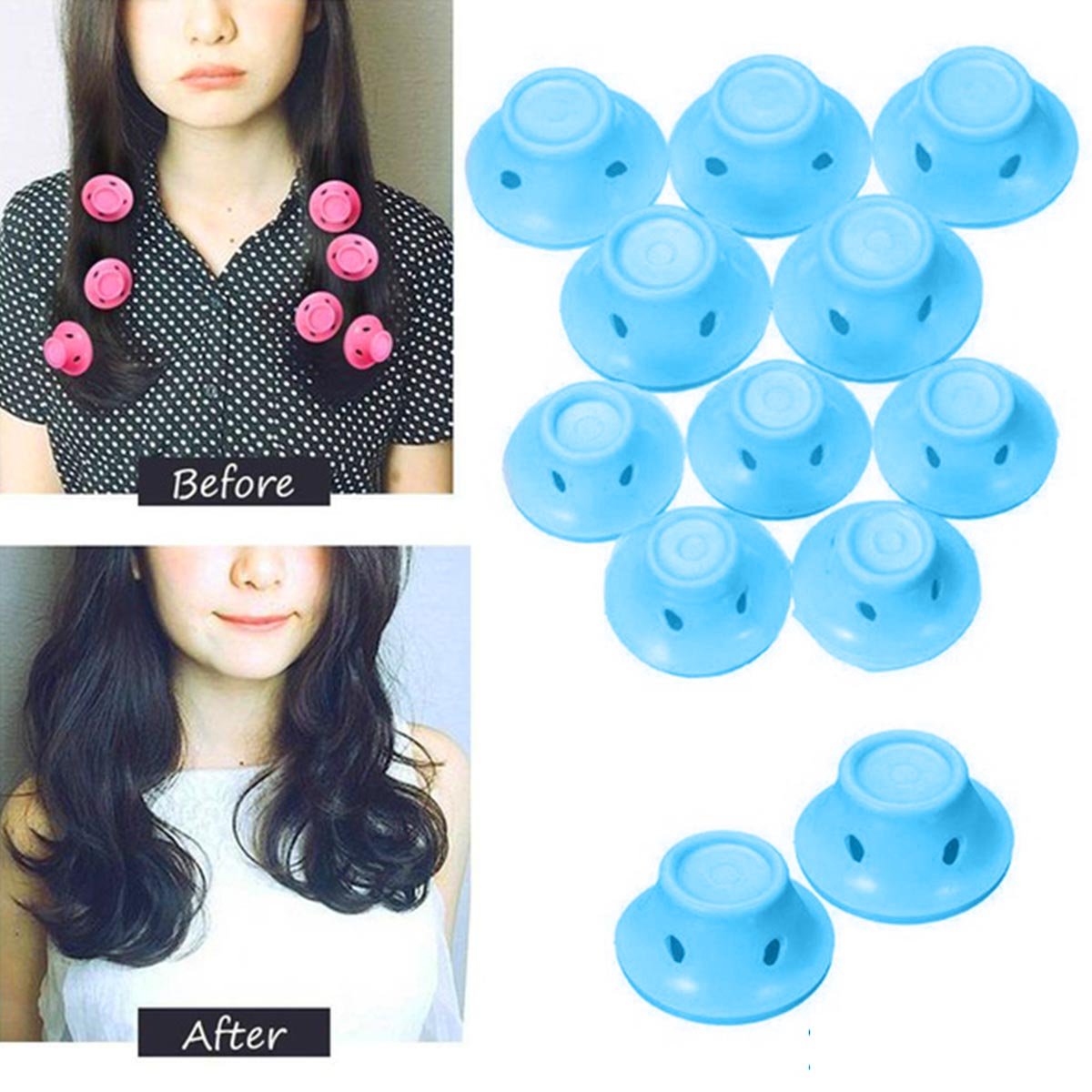 No-Heat Silicone Hair Curlers - TrendyAffordables - TrendyAffordables - 0