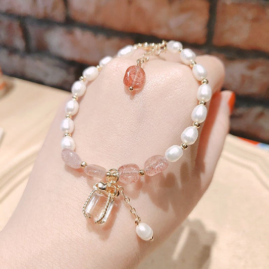 Peach Blossom Baroque Pearl Bracelet - Stylish Women's Jewelry | TrendyAffordables - TrendyAffordables - 0