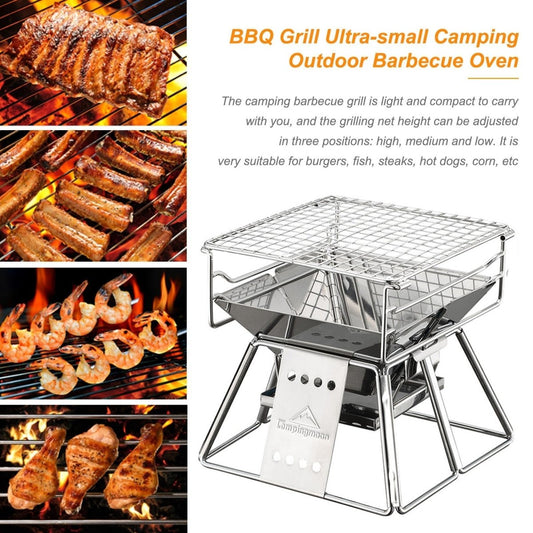 Portable Stainless Steel BBQ Grill | TrendyAffordables Camping & Outdoor Cooking - TrendyAffordables - 0