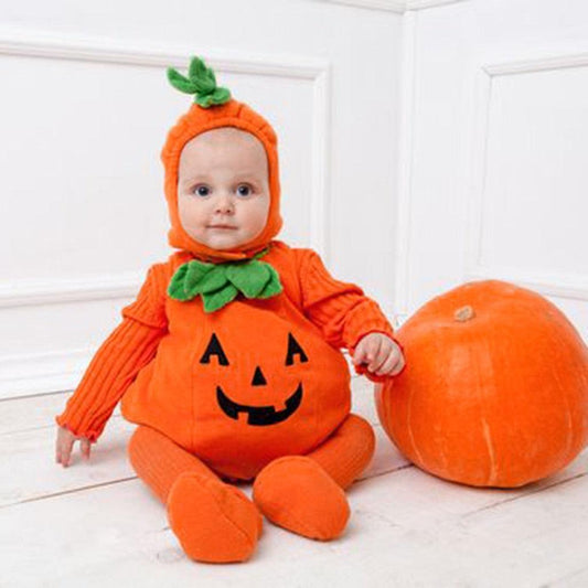 Pumpkin Cosplay Halloween Baby Jumpsuit | TrendyAffordables - TrendyAffordables - 0