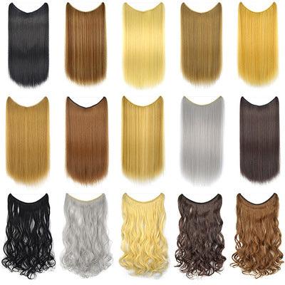 Silky Straight 22" Invisible Wire Hair Extensions | TrendyAffordables - TrendyAffordables - 0