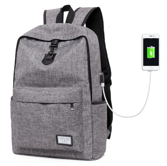 Stylish Grey Anti-Theft Laptop Backpack | TrendyAffordables - TrendyAffordables - 0