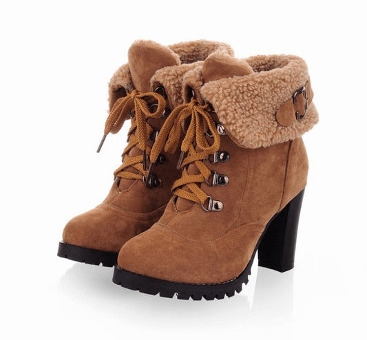 Stylish High-Heeled Short Boots for Women | TrendyAffordables - TrendyAffordables - 0