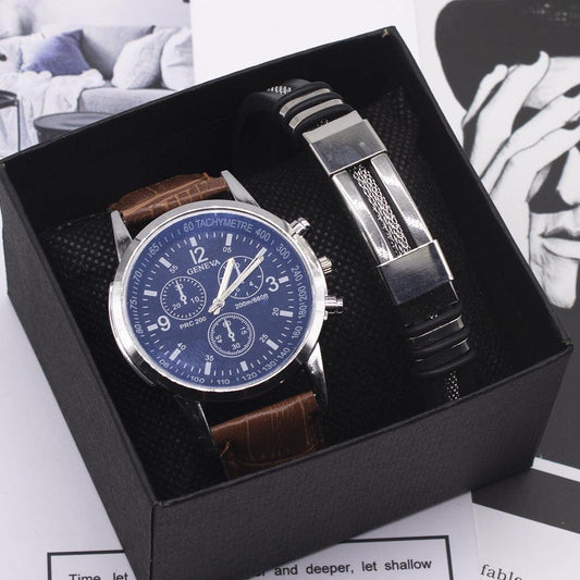 Stylish Men's Blue Light Glass Wrist Watch | TrendyAffordables - TrendyAffordables - 0