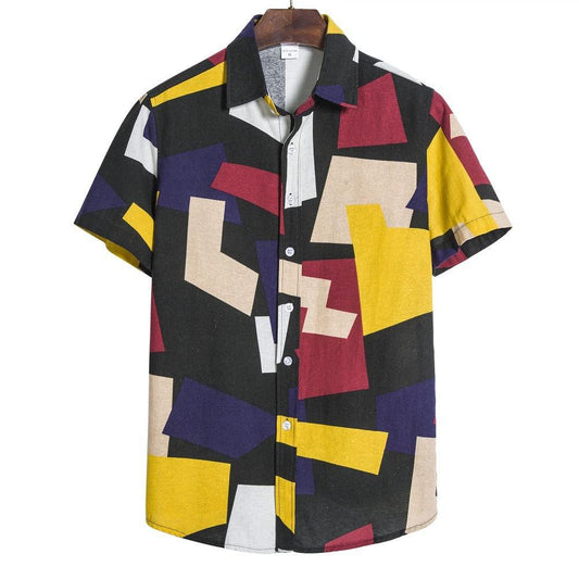 Stylish Men's Geometric Print Shirt | TrendyAffordables - TrendyAffordables - 0