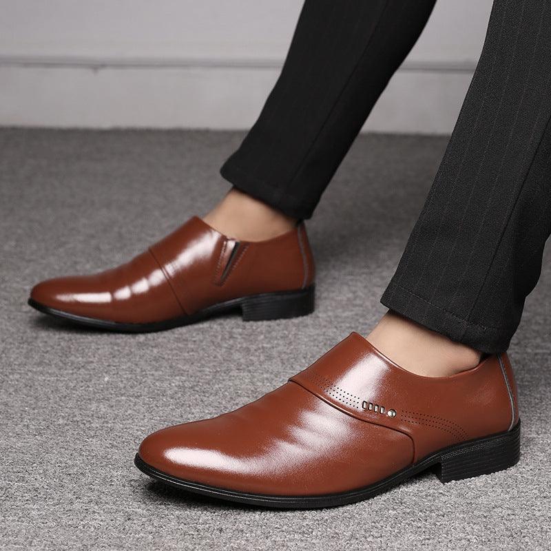 Stylish Men's Pointed Toe Leather Shoes | TrendyAffordables - TrendyAffordables - 0