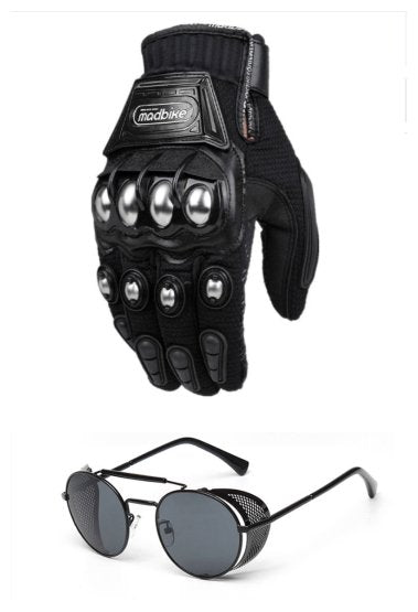Stylish Motorcycle Gloves and Glasses Set | TrendyAffordables - TrendyAffordables - 0