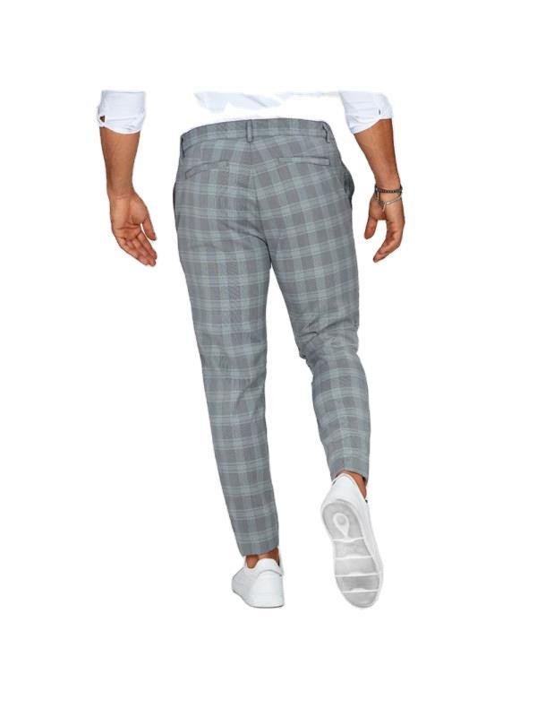 Stylish Plaid Print Men's Casual Trousers | TrendyAffordables - TrendyAffordables - 0