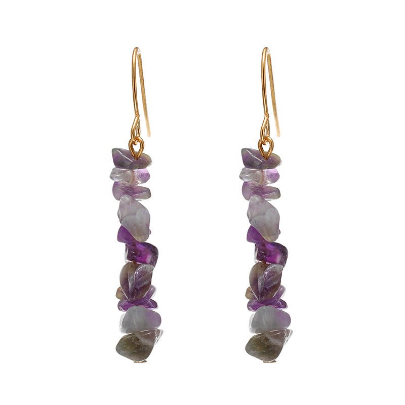 Teardrop Natural Crystal Stone Women's Earrings | TrendyAffordables - TrendyAffordables - 0