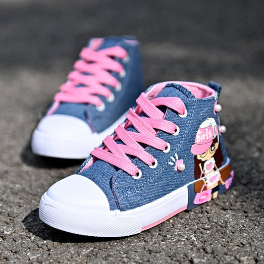 Trendy Affordable Canvas Girls' Sneakers | Latest Kids' Footwear - TrendyAffordables - TrendyAffordables - 0
