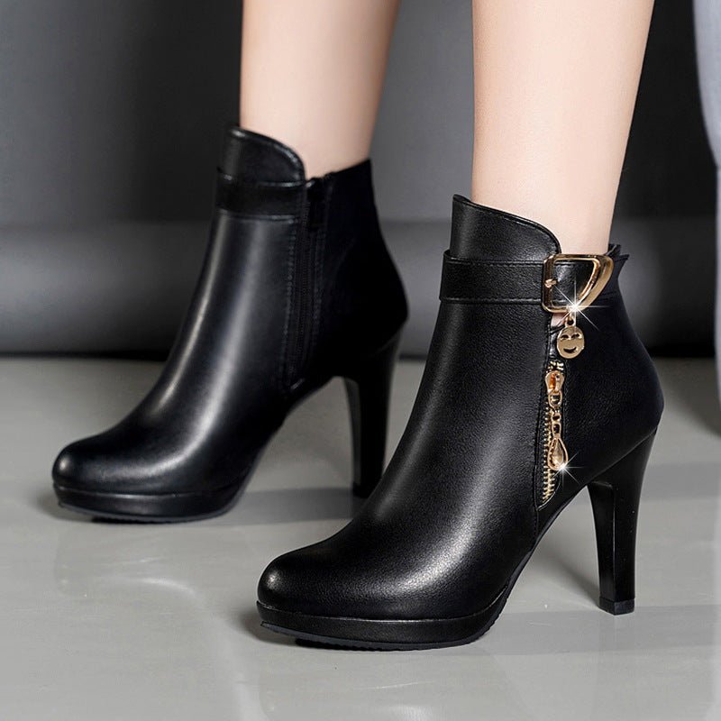 Trendy Autumn Leather Boots for Women - TrendyAffordables - TrendyAffordables - 0