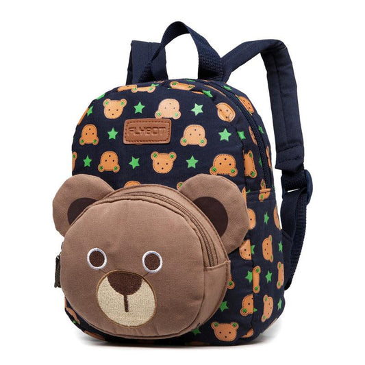 Trendy Boys' Canvas Schoolbags | Customizable Rabbit & Bear Design | TrendyAffordables - TrendyAffordables - 0