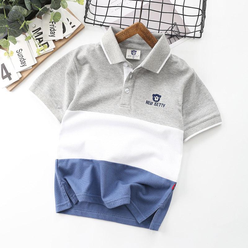 Trendy Boys' Lapel T-shirt | UV Protection - TrendyAffordables - 0