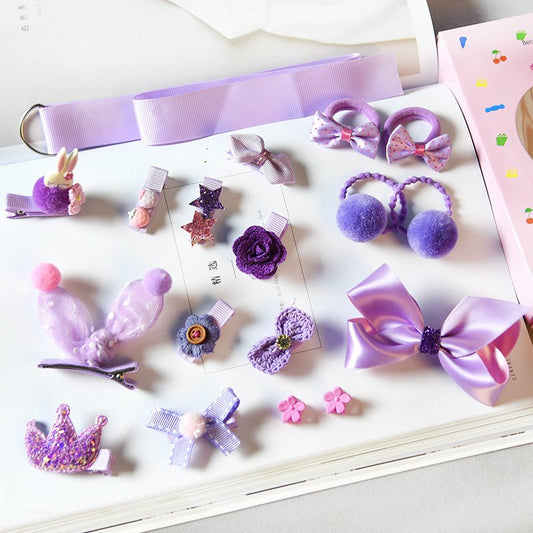 Trendy Girls Hair Accessories Set | Affordable 18-Piece Variety | TrendyAffordables - TrendyAffordables - 0