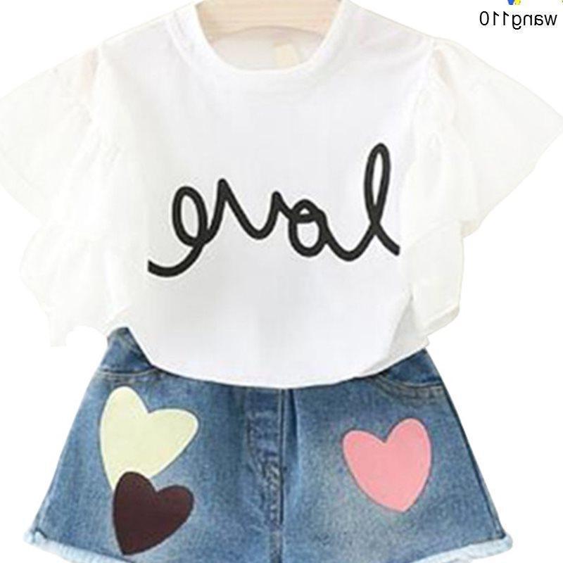 Trendy Girls' Summer Outfit | 2-Piece Set with T-shirt & Distressed Shorts | TrendyAffordables - TrendyAffordables - 0