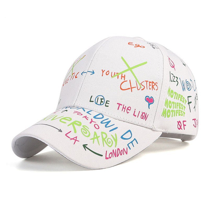 Trendy Graffiti Baseball Cap | Hip Hop Snapback for Stylish Outdoor Wear - TrendyAffordables - TrendyAffordables - 0