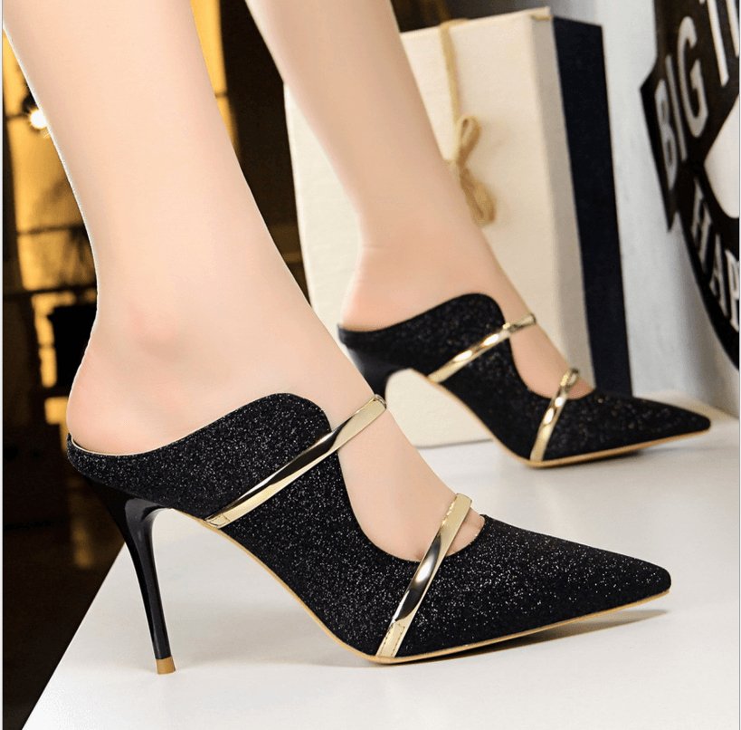 Trendy High-Heel Sequin Sandals | Women's Footwear | TrendyAffordables - TrendyAffordables - 0