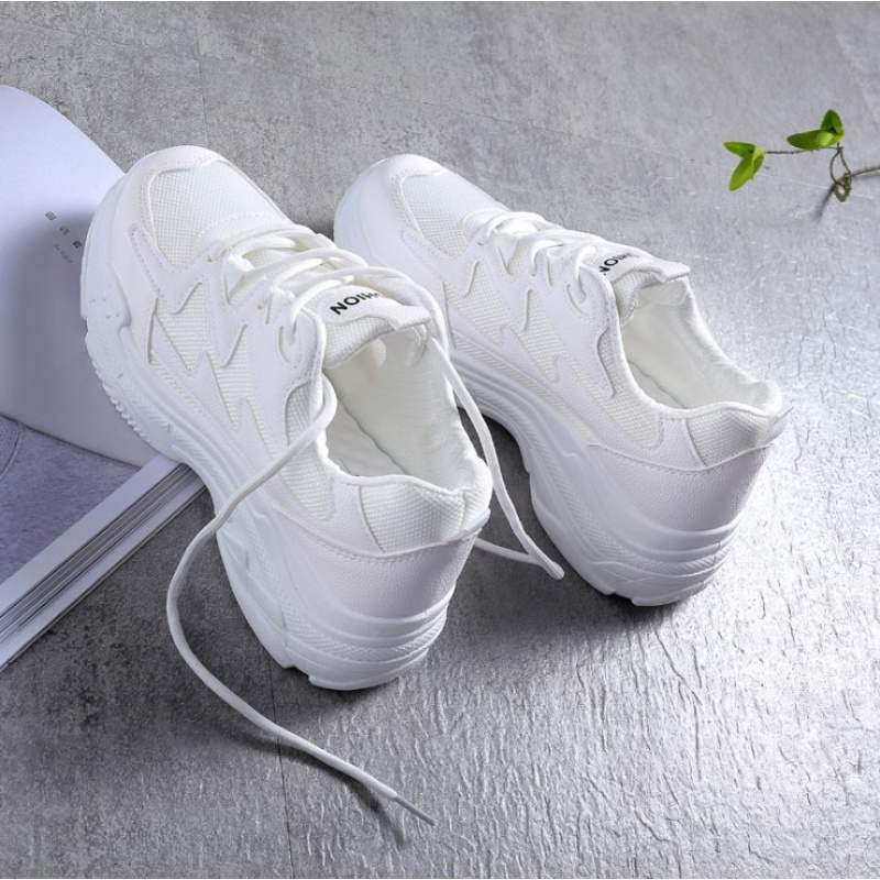 Trendy White Sneakers - Casual & Sports Chic - TrendyAffordables - 0