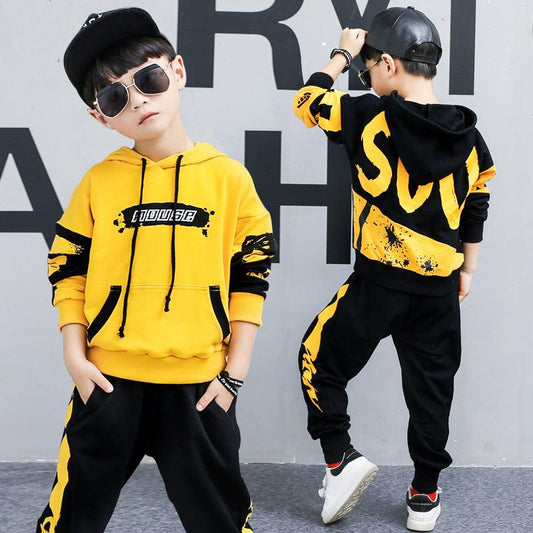 TrendyAffordables Boys' Hooded Sports Suit | Stylish & Affordable Sportswear - TrendyAffordables - 0