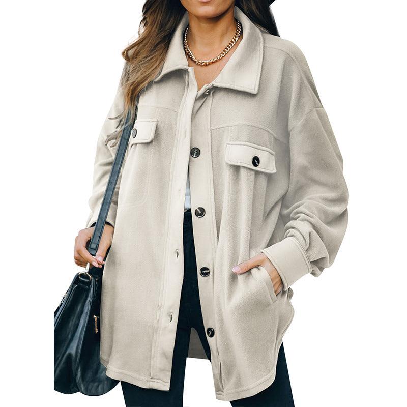 TrendyAffordables Cardigan Jacket | Stylish Fleece-Breasted Outerwear - TrendyAffordables - 0