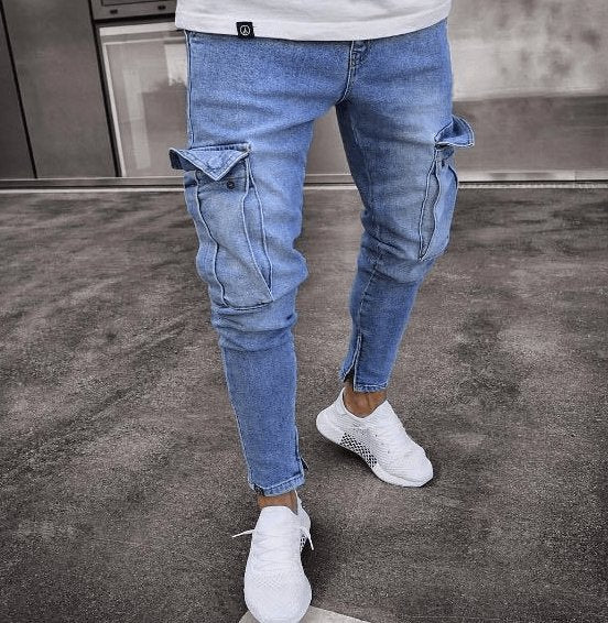 TrendyAffordables Cargo Hole Denim Jeans for Men - TrendyAffordables - 0