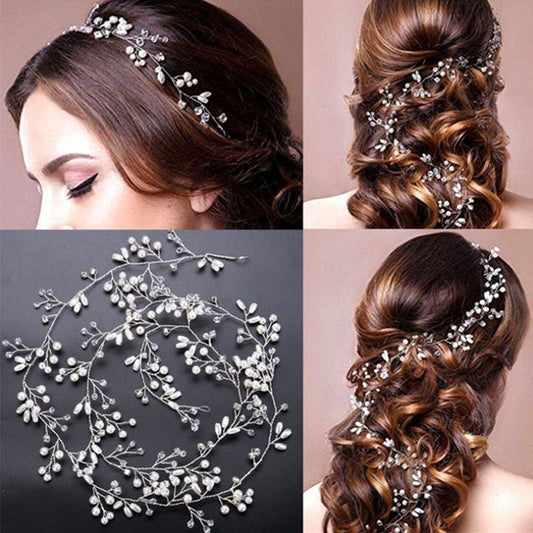 TrendyAffordables Crystal Pearl Wedding Hair Accessories - TrendyAffordables - 0