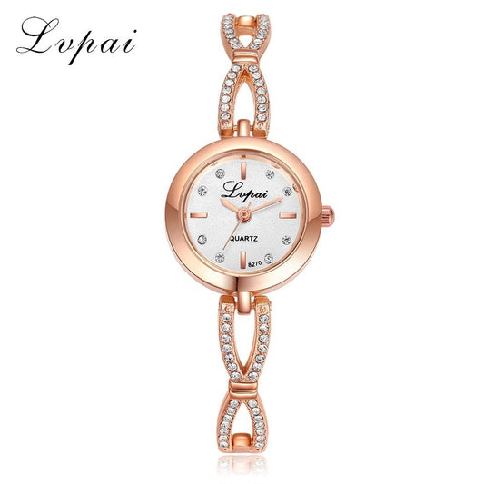 TrendyAffordables Crystal Quartz Luxury Bracelet Women's Dress Watch | Fashionable & Affordable Timepiece - TrendyAffordables - 0