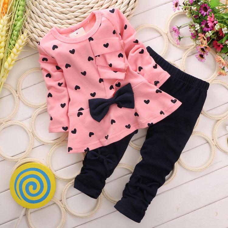TrendyAffordables Girls' Bow Set | Cute & Affordable Kids' Outfit - TrendyAffordables - 0
