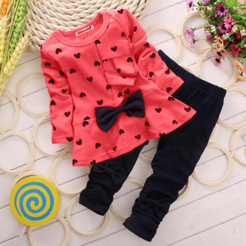 TrendyAffordables Girls' Bow Set | Cute & Affordable Kids' Outfit - TrendyAffordables - 0