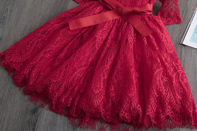 TrendyAffordables Girls Lace Princess Dress | Spring & Autumn - TrendyAffordables - 0