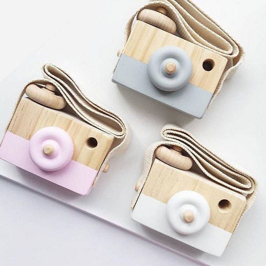 TrendyAffordables Kids' Wooden Toy Camera - Eco-Friendly, Durable Design - TrendyAffordables - 0