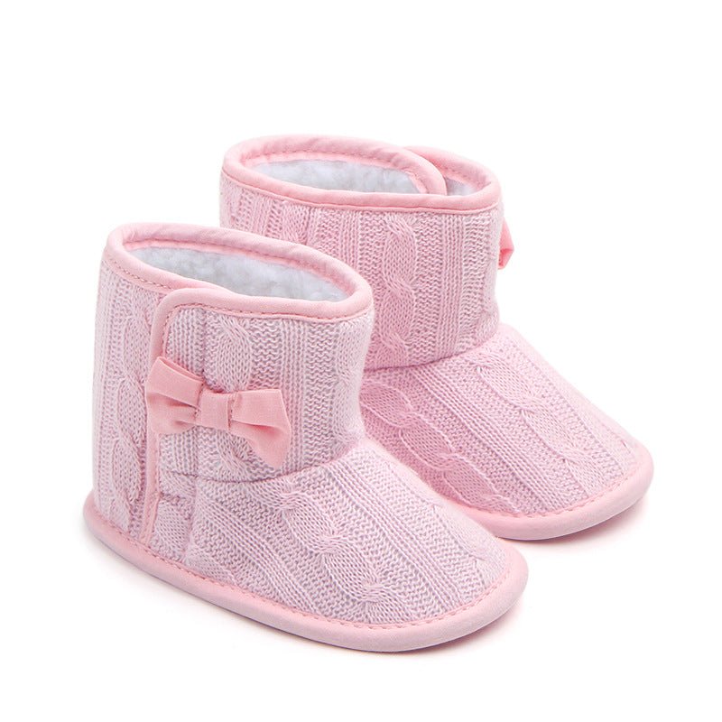 TrendyAffordables Knitted Bow Booties for Toddlers - TrendyAffordables - 0