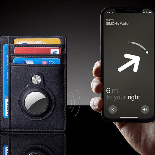 TrendyAffordables Leather AirTag Wallet | Slim RFID Card Holder for Men - TrendyAffordables - 0