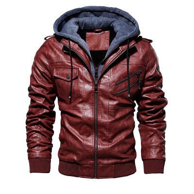 TrendyAffordables | Men's Slim Fit PU Leather Motorcycle Jacket - TrendyAffordables - 0
